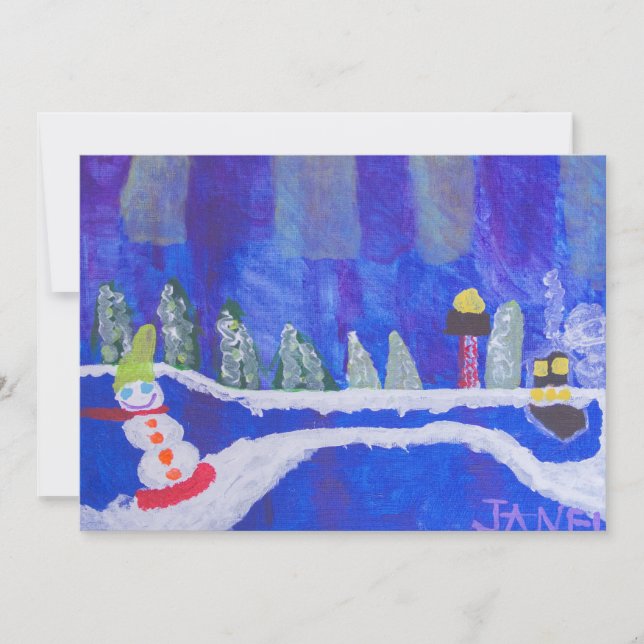 Northern Lights Holiday Card (Front)