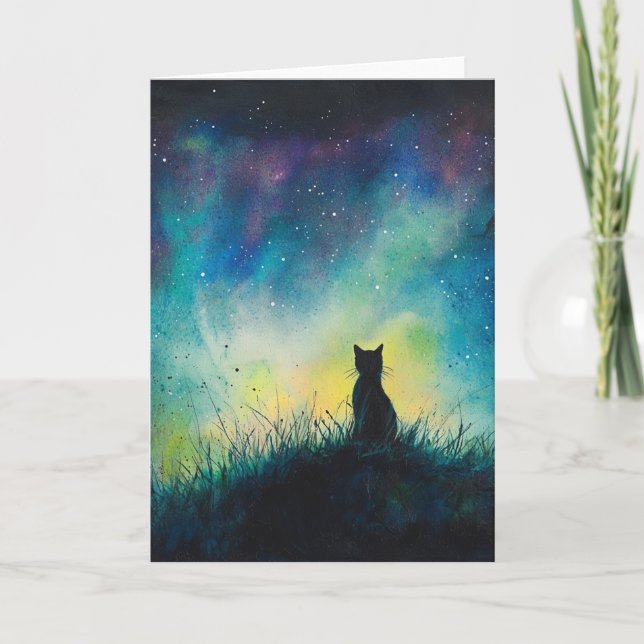 Northern Lights Holiday card (Front)