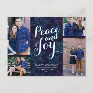 Northern Lights Holiday Photo Postcard