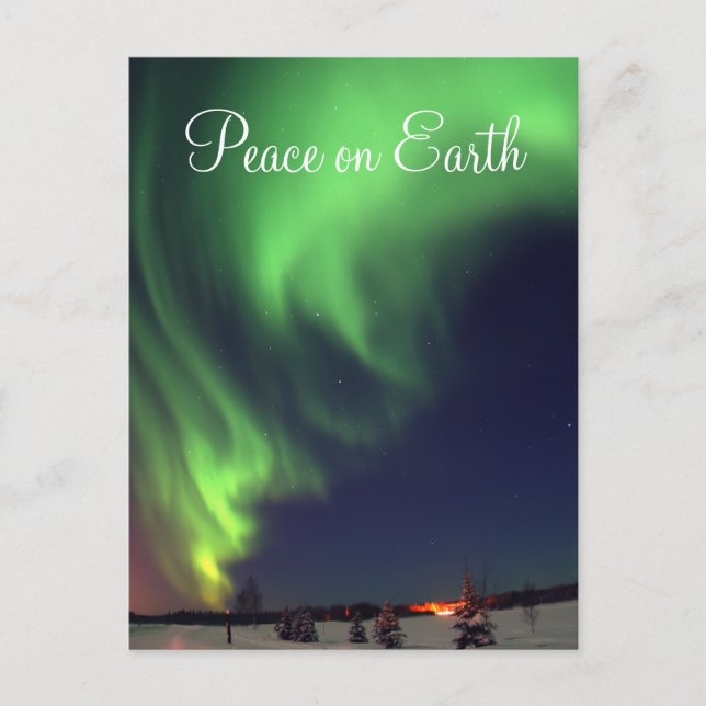 Northern Lights Holiday Postcard (Front)
