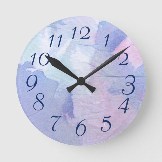 Northern Lights II Round Clock (Front)