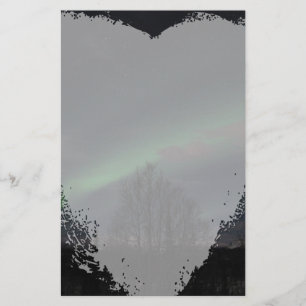 Northern Lights in Boreal Forest Stationery