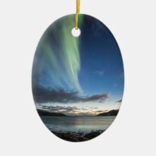 Northern Lights in Norway Ceramic Ornament