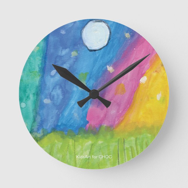 Northern Lights - KidsArt for CHOC Round Clock (Front)