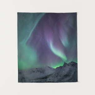 Northern Lights Landscape Photo Tapestry