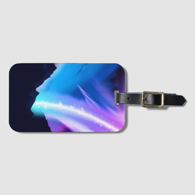 Northern Lights Luggage Tag (Front Horizontal)
