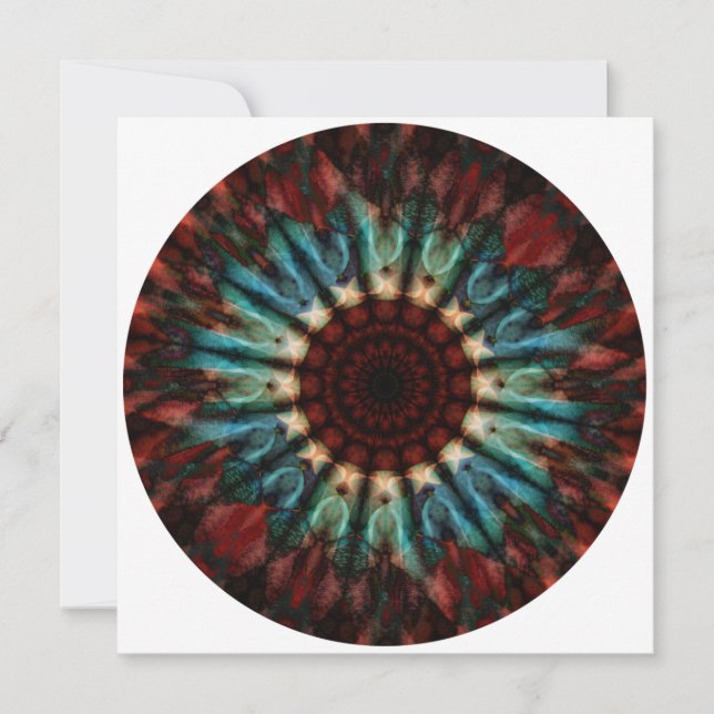 Northern Lights Mandala Art Card (Front)