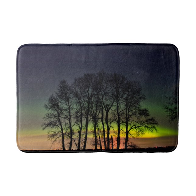 Northern Lights | Manitoba Canada Grande Pointe Bath Mat (Front)