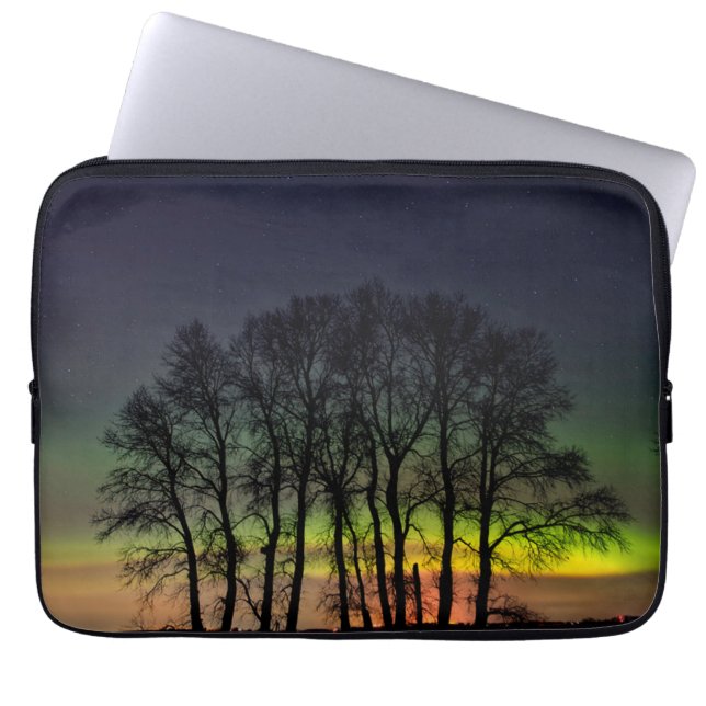 Northern Lights | Manitoba Canada Grande Pointe Laptop Sleeve (Front)