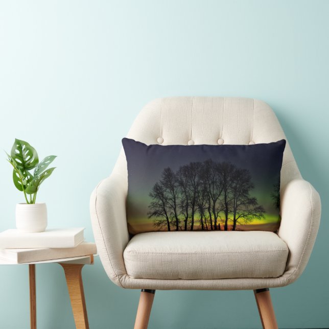 Northern Lights | Manitoba Canada Grande Pointe Lumbar Pillow (Chair)