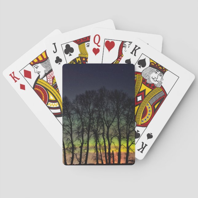 Northern Lights | Manitoba Canada Grande Pointe Playing Cards (Back)