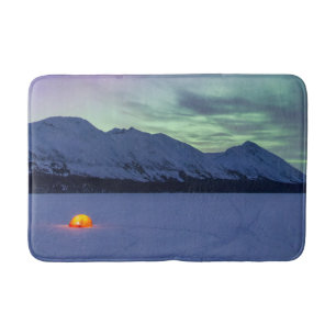 Northern Lights Moose Pass   Kenai Peninsula Bath Mat