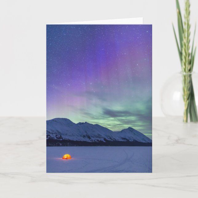 Northern Lights Moose Pass | Kenai Peninsula Card (Front)