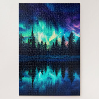 Northern Lights, Nature Aurora Borealis 1000 Pc Jigsaw Puzzle