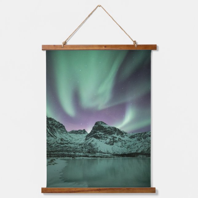 Northern Lights Nature Photo Hanging Tapestry (Front)