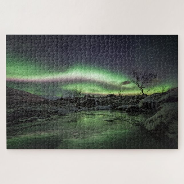 Northern Lights Nature Photo Jigsaw Puzzle (Horizontal)
