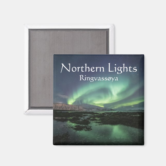 Northern Lights Nature Photo Magnet (Front/Back)