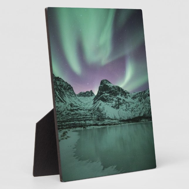 Northern Lights Nature Photo Plaque (Side)