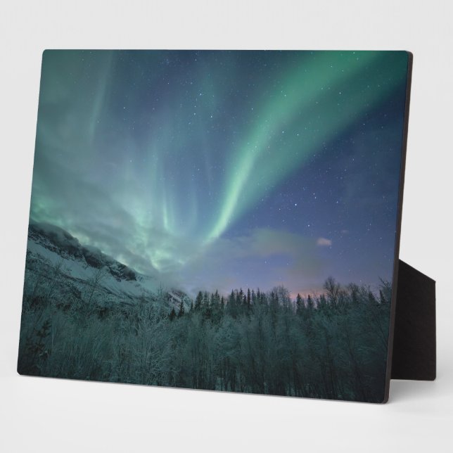 Northern Lights Nature Photo Plaque (Side)