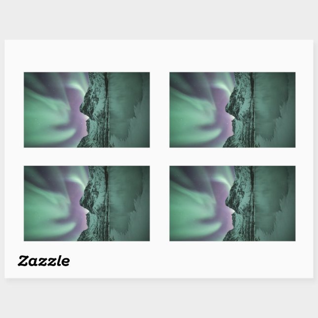 Northern Lights Nature Photo Sticker (Sheet)