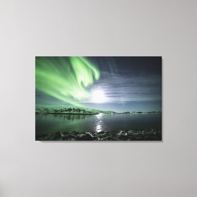 Northern Lights North Norway Canvas Print (Front)
