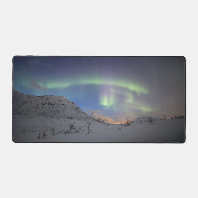 Northern Lights North Norway Desk Mat (Front)