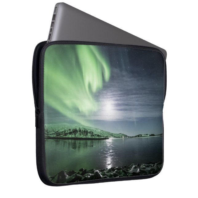 Northern Lights North Norway Laptop Sleeve (Front Right)