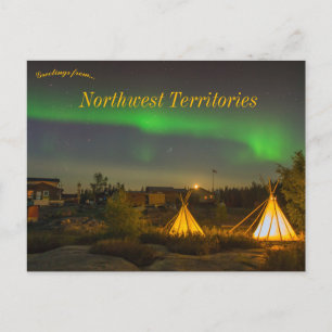 Northern Lights Northwest Territories Canada Postcard