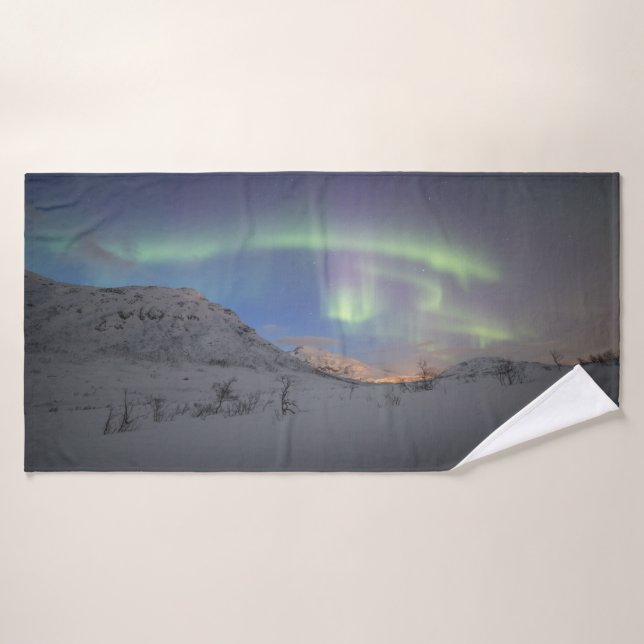 Northern Lights Norway Bath Towel (Bath Towel)