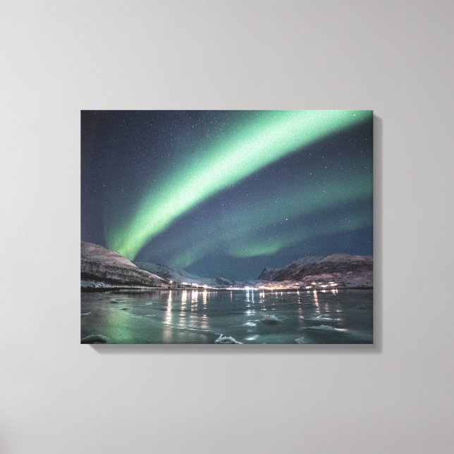 Northern Lights Norway Canvas Print (Front)