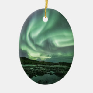 Northern Lights Norway Ceramic Ornament