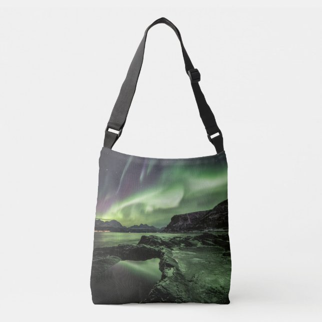Northern Lights Norway Crossbody Bag (Front)