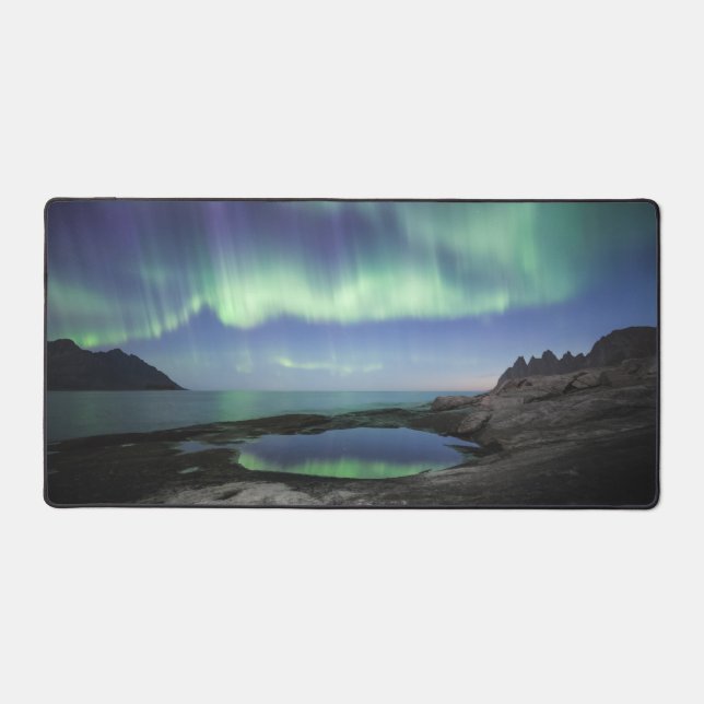 Northern Lights Norway Desk Mat (Front)