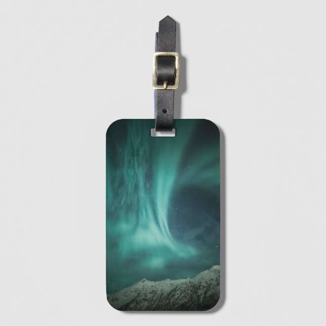 Northern Lights Norway Luggage Tag (Front Vertical)