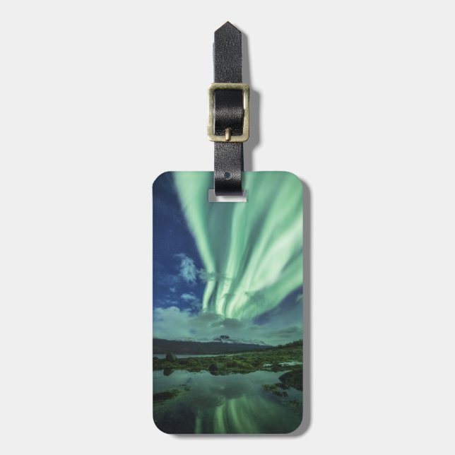 Northern Lights Norway Luggage Tag (Front Vertical)
