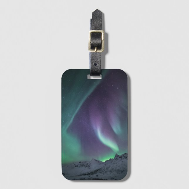 Northern Lights Norway Luggage Tag (Front Vertical)