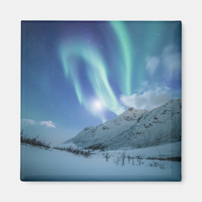 Northern Lights Norway Magnet (Front)
