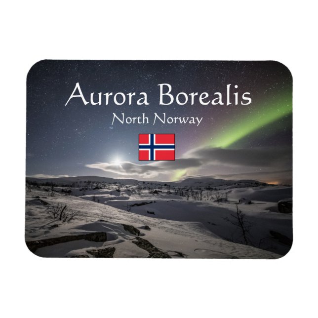 Northern Lights Norway Magnet (Horizontal)