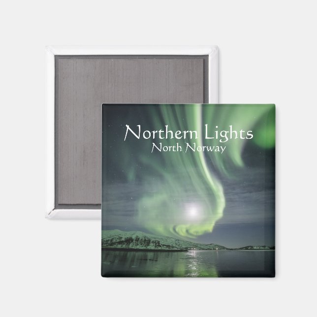 Northern Lights Norway Magnet (Front/Back)