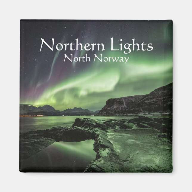 Northern Lights Norway Magnet (Front)
