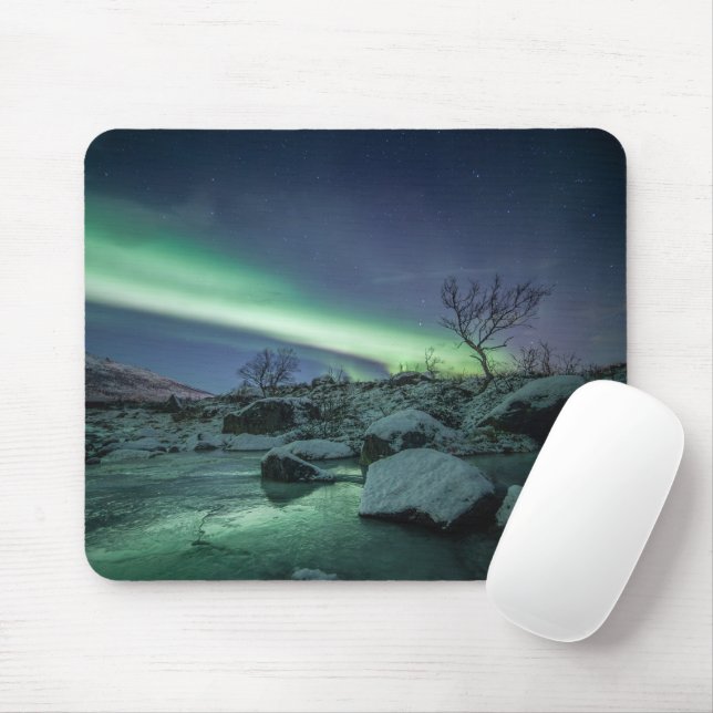 Northern Lights Norway Mouse Pad (With Mouse)