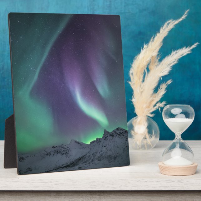 Northern Lights Norway Plaque (Side)