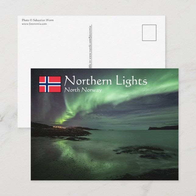 Northern Lights Norway Postcard (Front/Back)