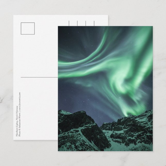 Northern Lights Norway Postcard (Front/Back)