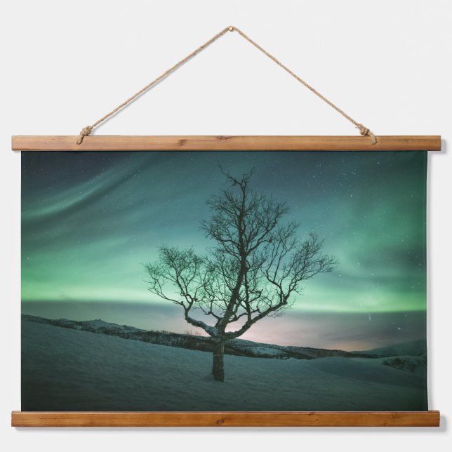Northern Lights Norway Poster Hanging Tapestry (Front)