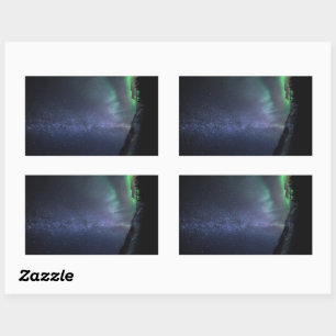Northern Lights Norway Rectangular Sticker