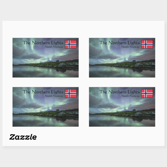 Northern Lights Norway Sticker (Sheet)