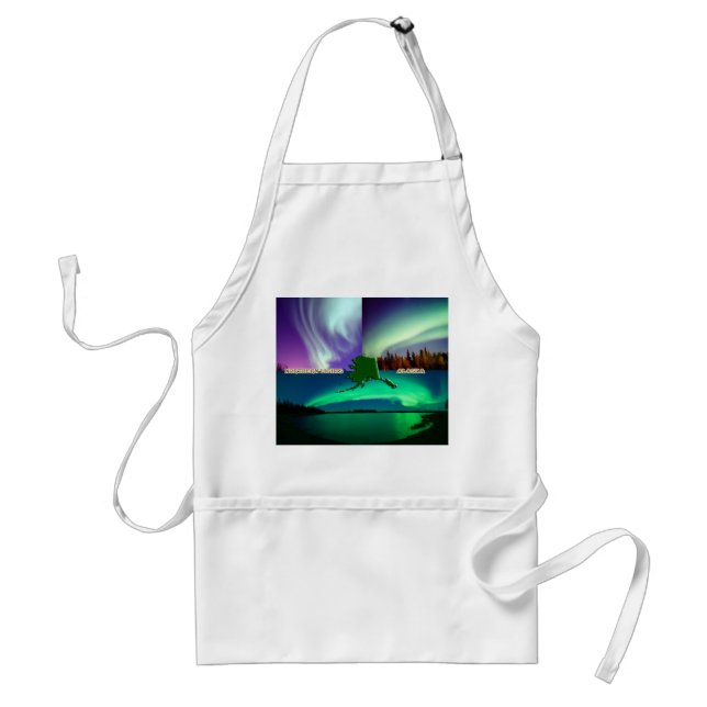Northern Lights of Alaska Collage Standard Apron (Front)
