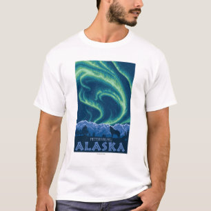 Northern Lights - Petersburg, Alaska T-Shirt