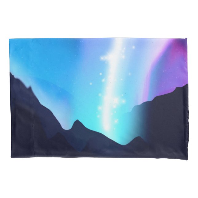 Northern Lights Pillowcase (Front-Left)